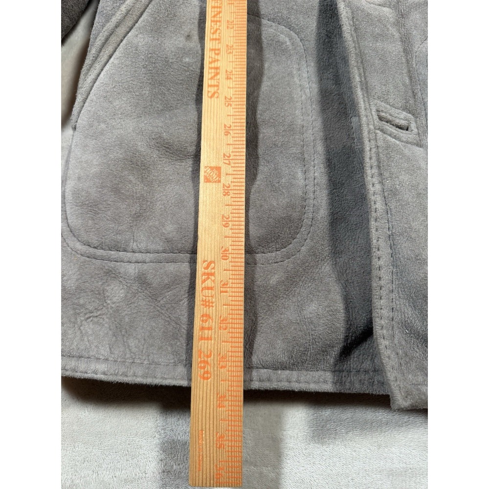 The Sheepherder Sheepskin Sherpa Coat Size S-M Gray Breckenridge Colorado - Picture 7 of 8